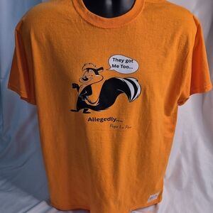 Orange Pepe Le Pew Graphic Tee